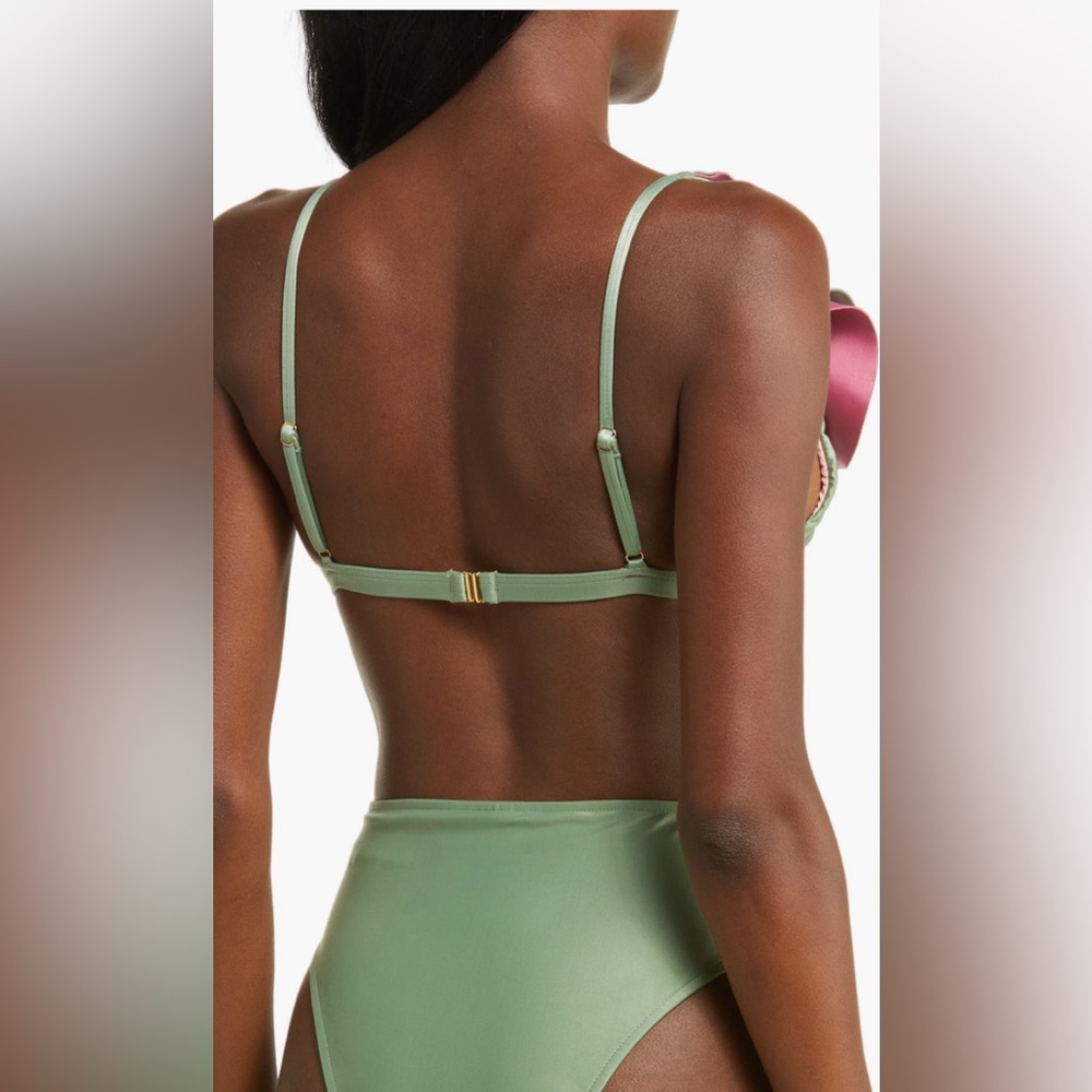 Farm Rio Ruffle Bikini Top, Size Medium , $$115 - Picture 3 of 12